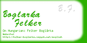 boglarka felker business card
