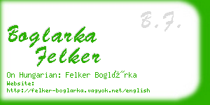 boglarka felker business card